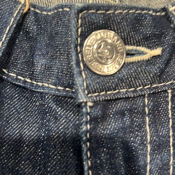 Womens Y2K Vintage True Religion Billy Jeans Sz 28 Straight leg embellished - Picture 10 of 11